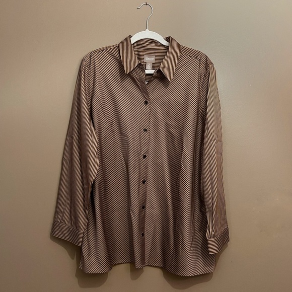 Chico's Tops - NWOT Chico’s Striped Tunic Top